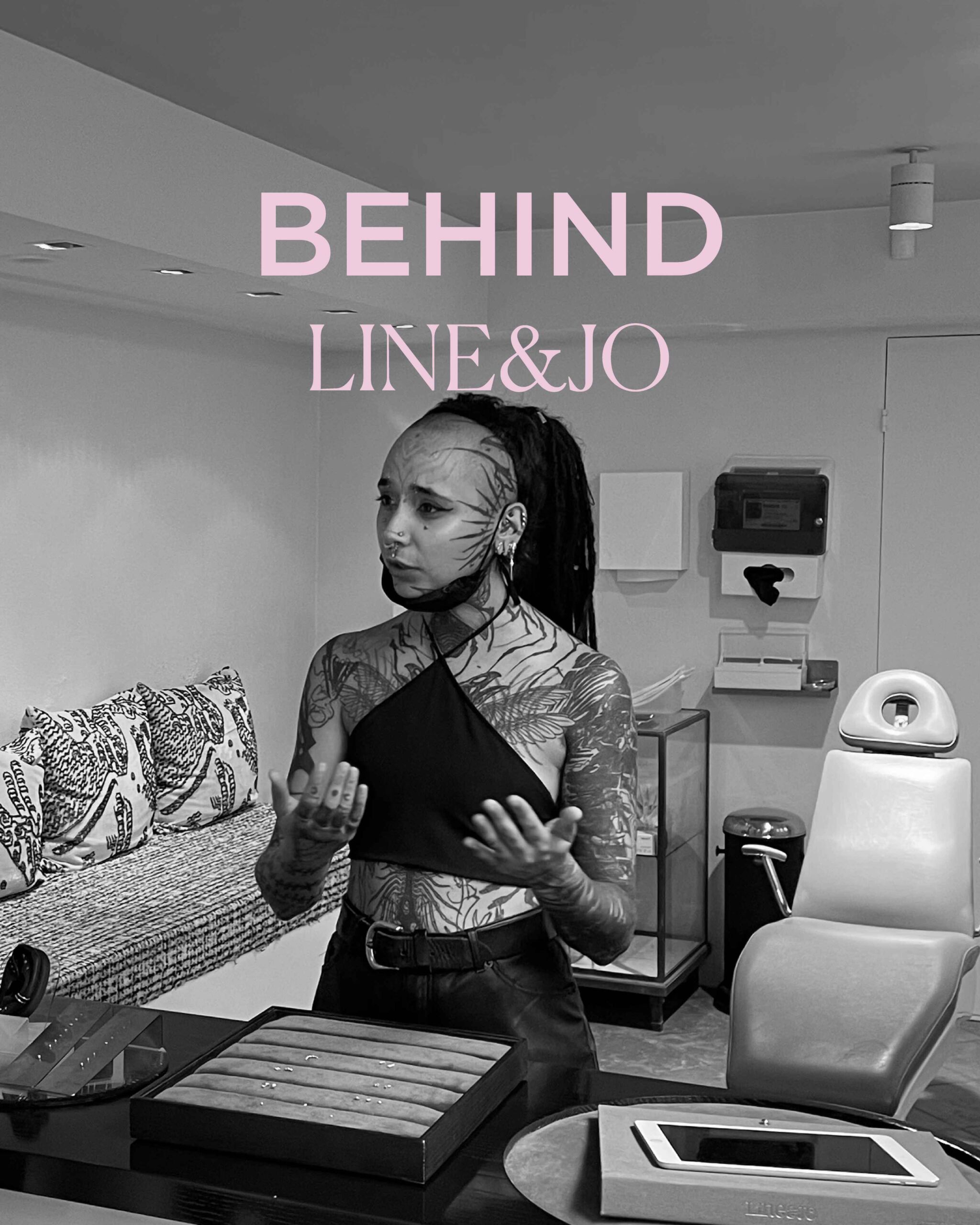 Behind LINE&JO: Head of piercings, Filipa