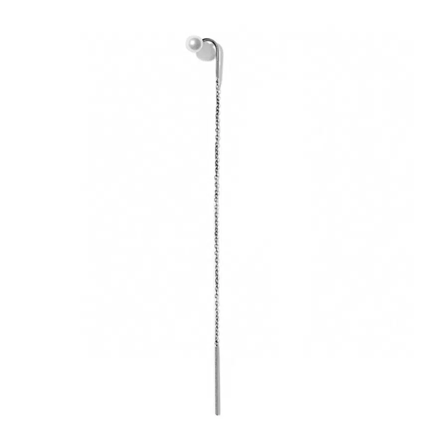Earring<br> EFRONA ONE grey sterling silver pearl