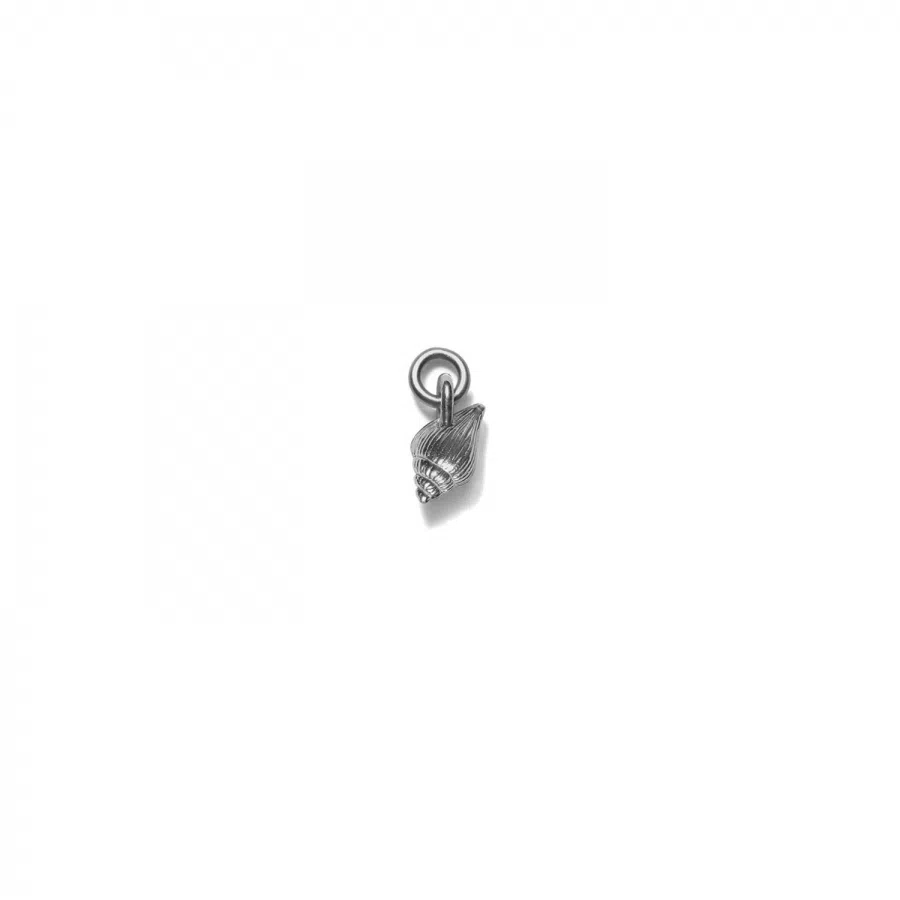 Pendant for earring<br> MINI PALVI grey sterling silver (round small eyelet)