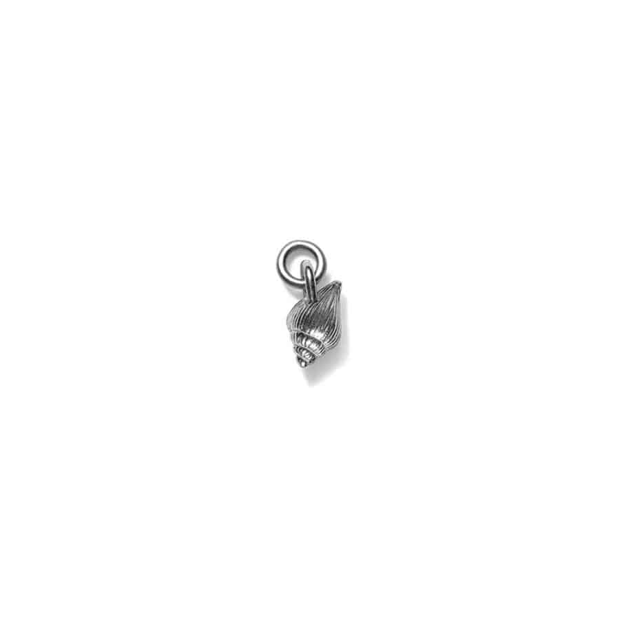 Pendant for earring<br> PALVI grey sterling silver (round)