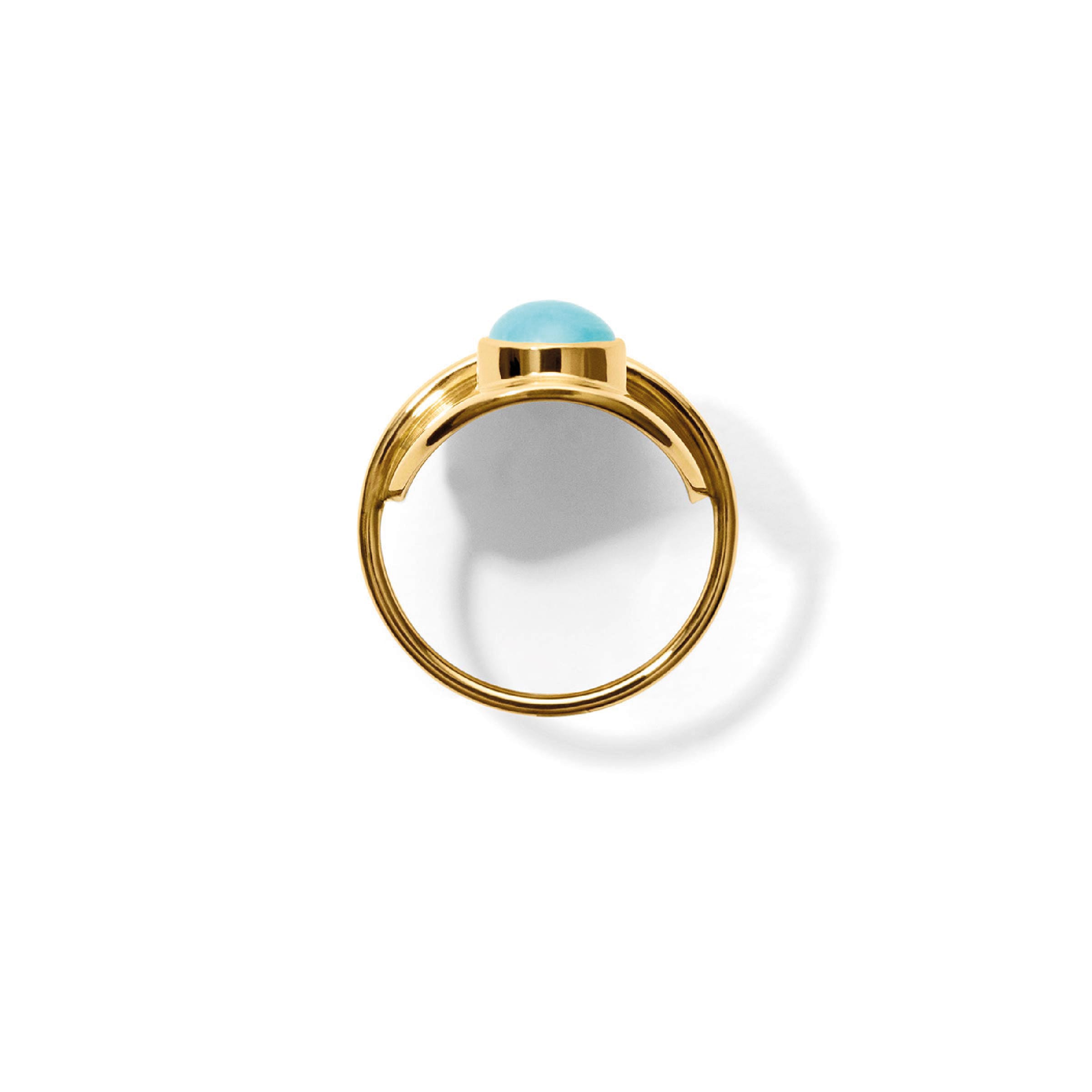 Ring<br> RATIO gold turquoise diamond