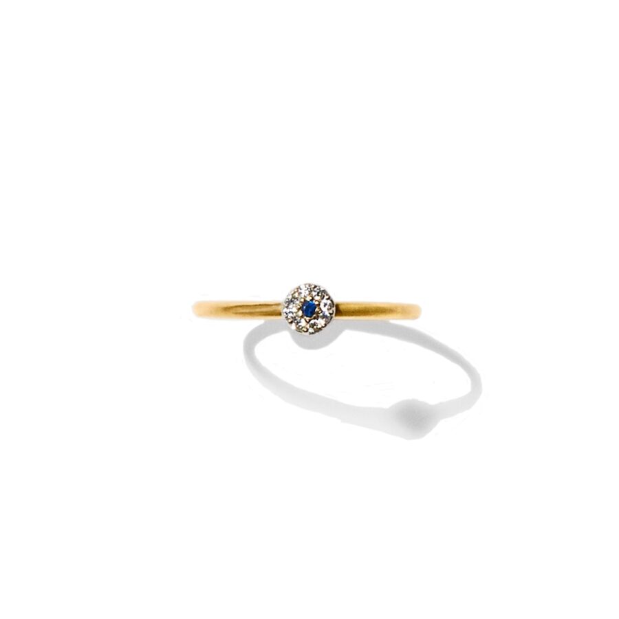 Ring<br> ROSEL gold diamond sapphire