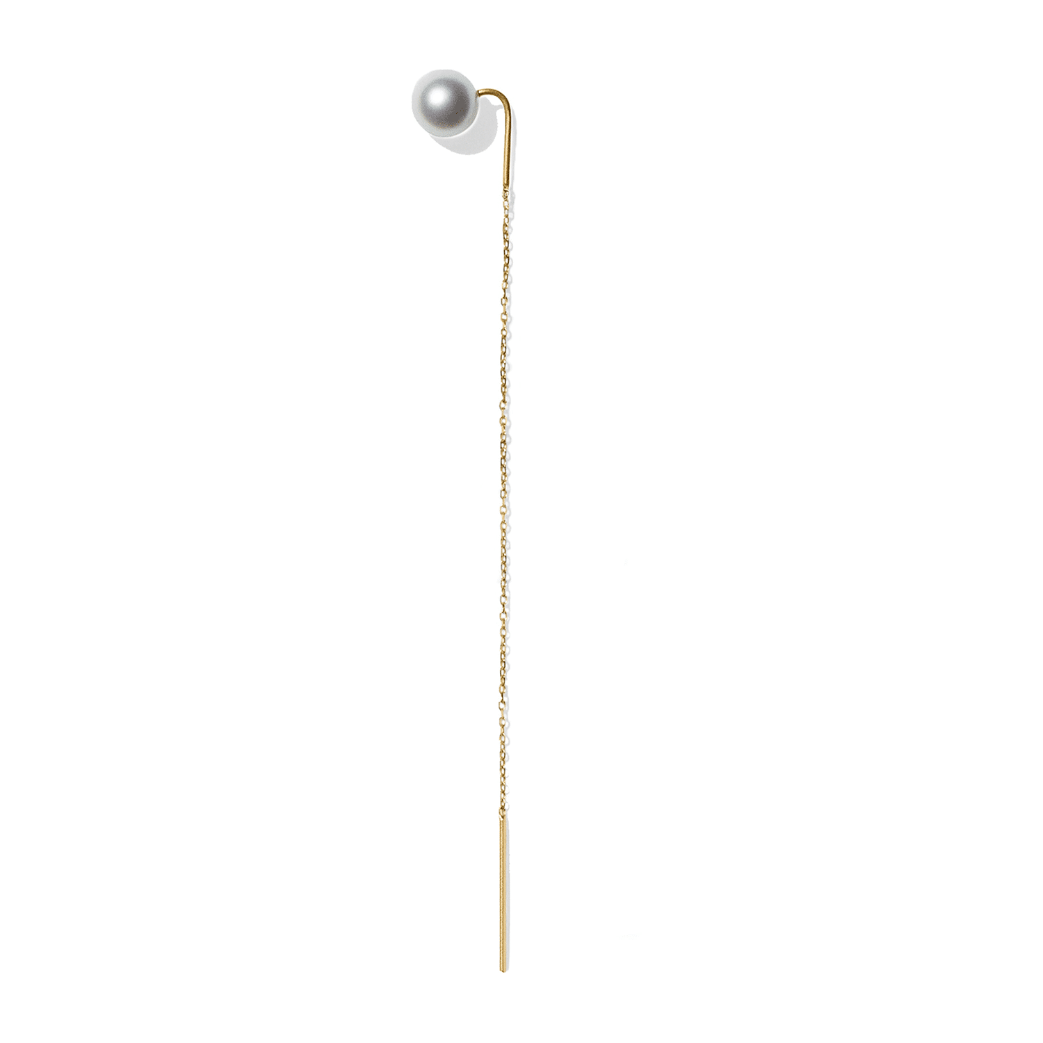 Earring EFRONA TWO gold akoya pearl • Line&Jo