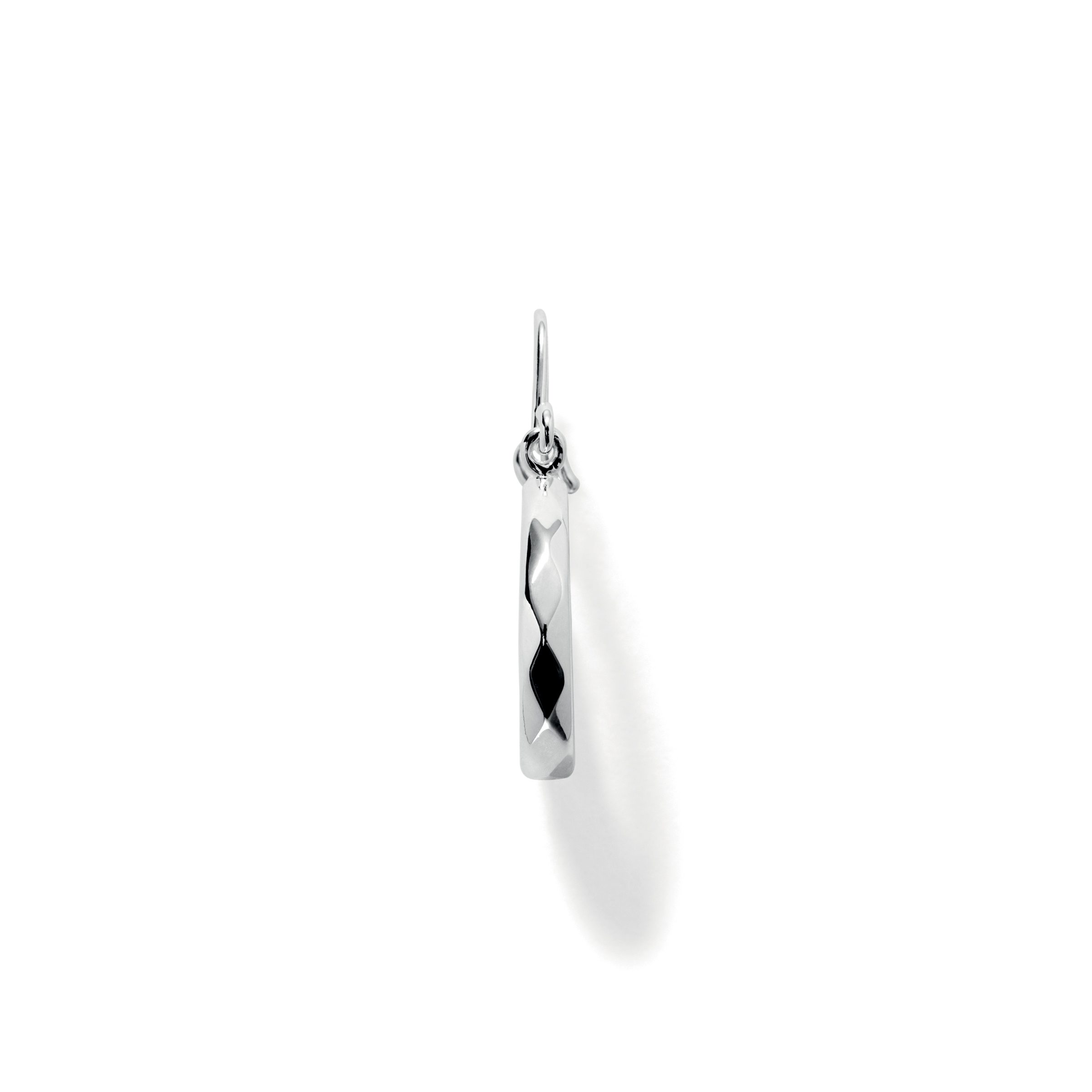 Earring<br> ERAN ONE high polished sterling silver