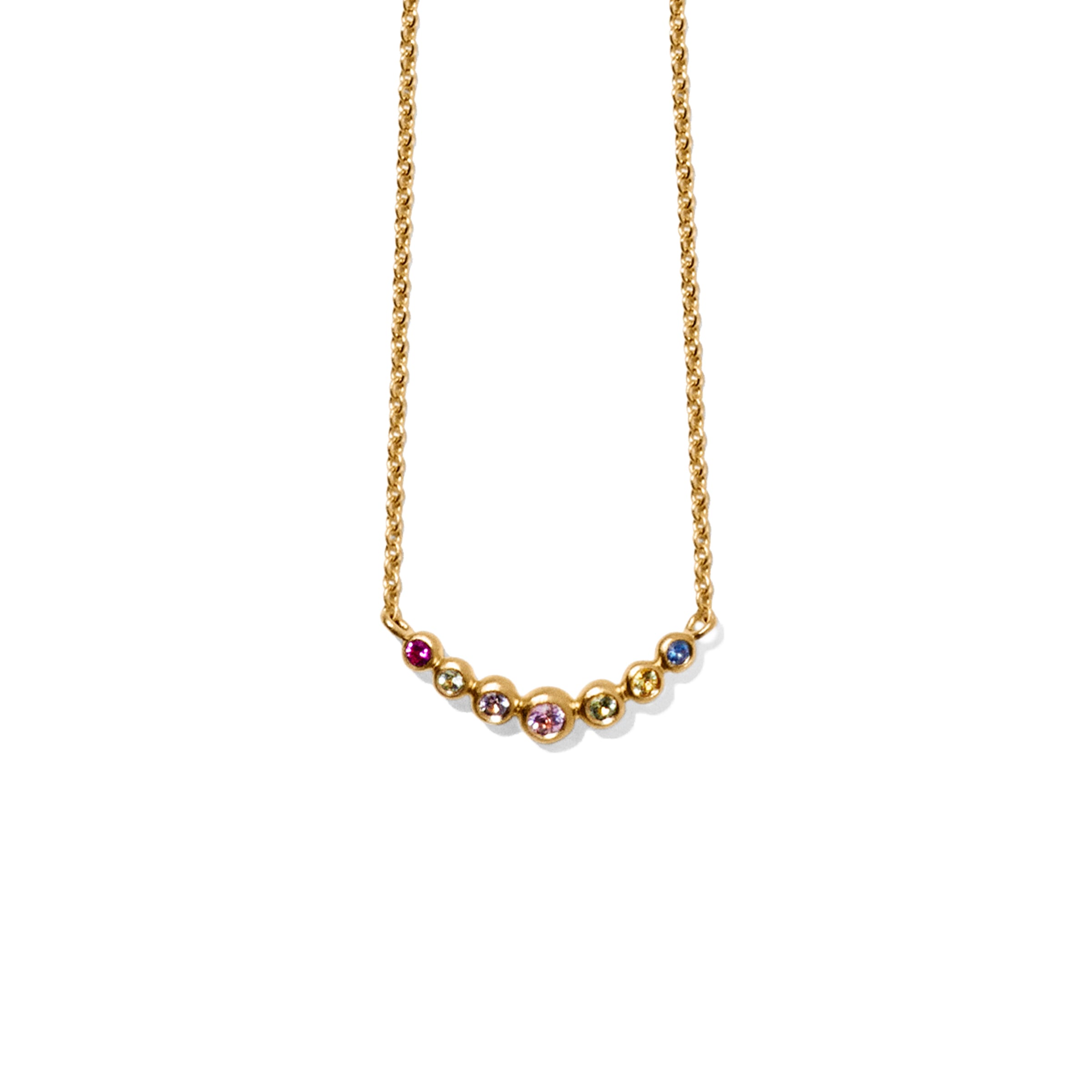 Necklace NEOLA gold sapphire • Line&Jo