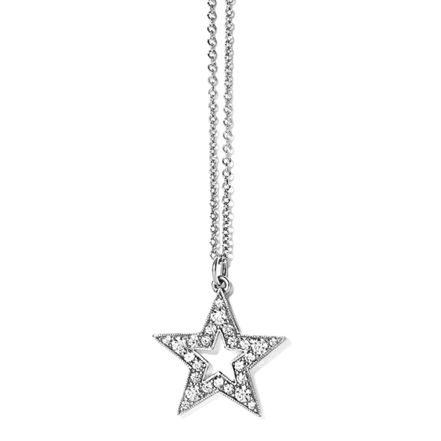 Necklace<br> NIGHT STAR white gold diamond