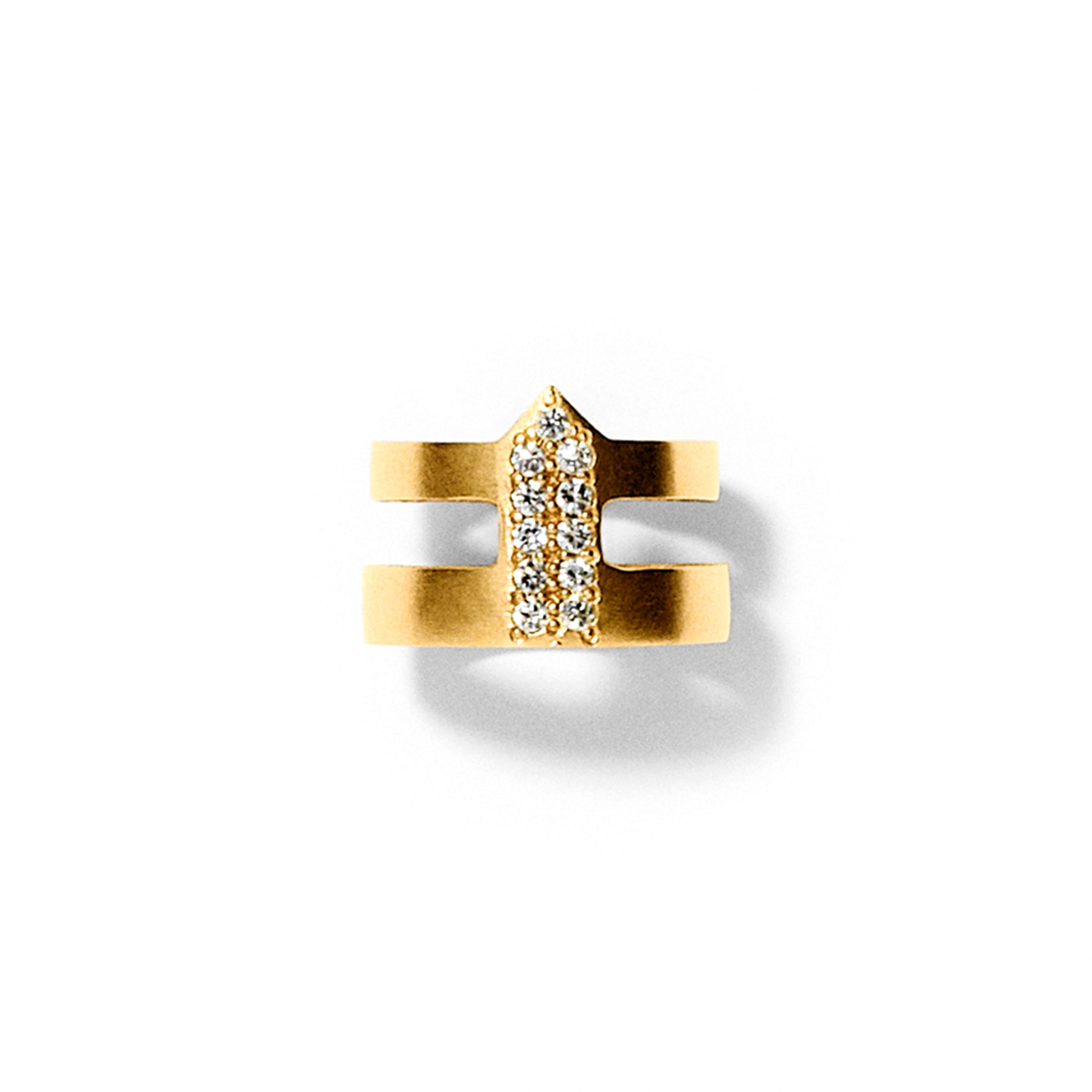 Line & Jo miss rayne gold diamond ring i 14 karat massiv guld - top wesselton diamanter