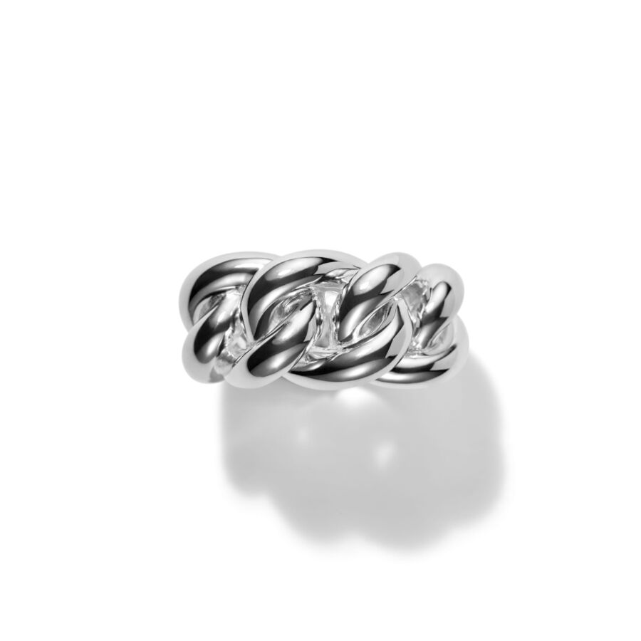 Ring<br> RYAN TWO high polished sterling silver
