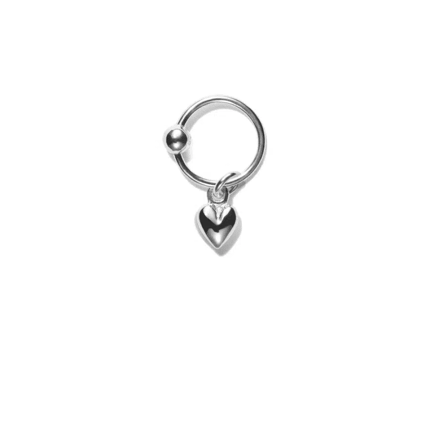 Pendant for earring<br> MINI PALORI high polished sterling silver (round small eyelet)