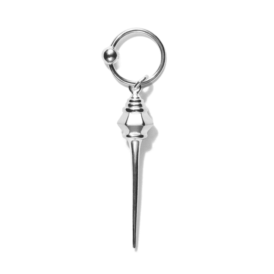 Pendant for earring<br> PANEWELL high polished sterling silver (round)