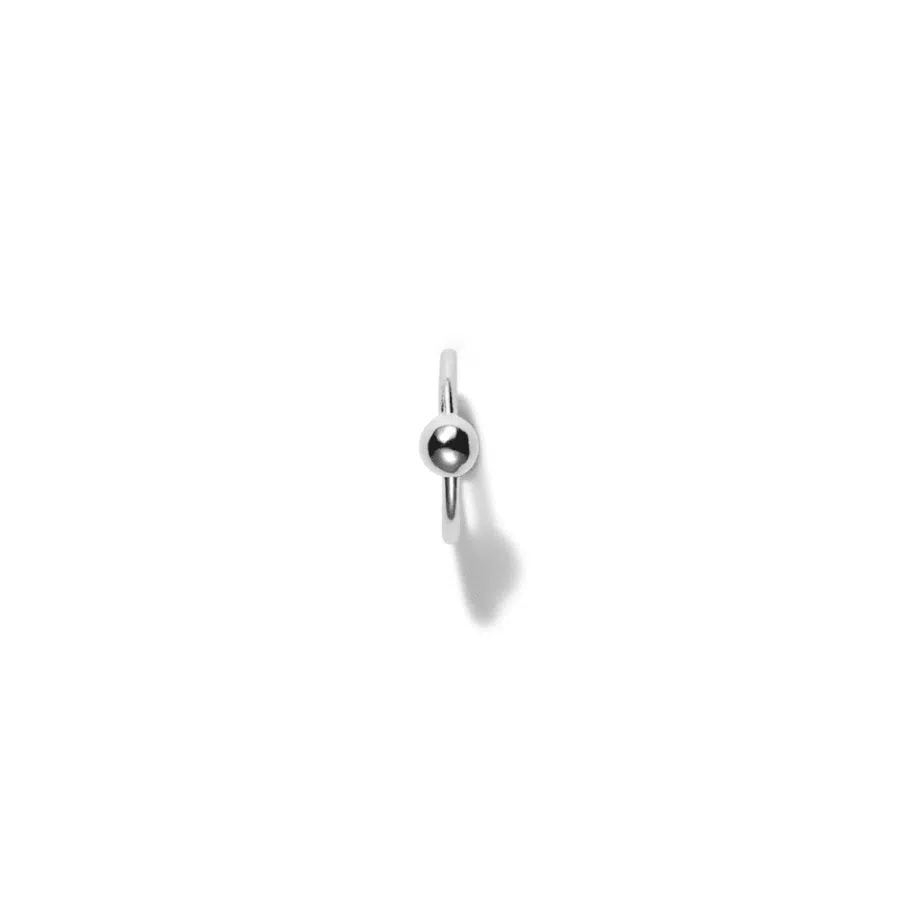 Earring<br> ELLY ONE high polished sterling silver