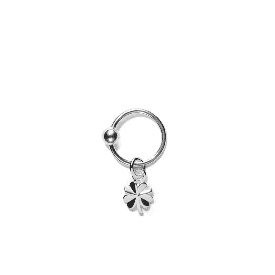 Pendant for earring<br> MINI PAGORIA high polished sterling silver (round)