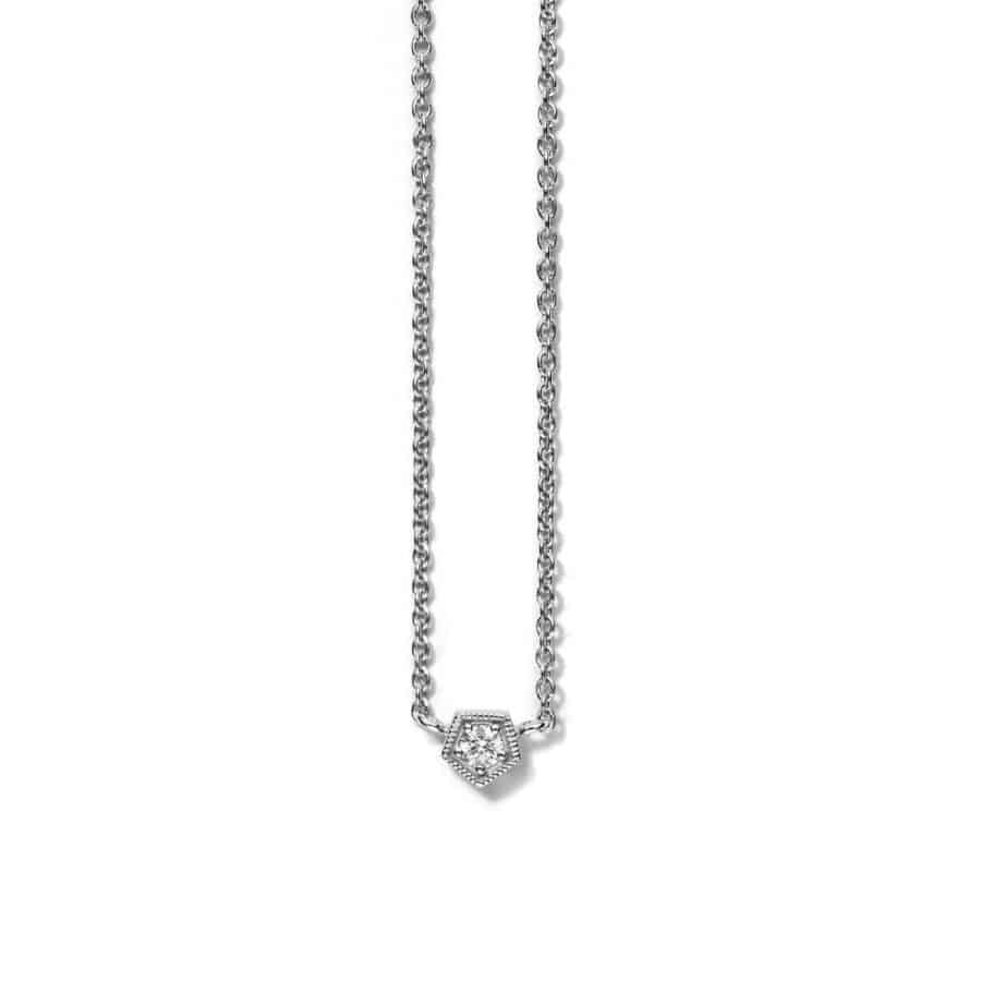 Necklace<br> NELDRIDGE white gold diamond