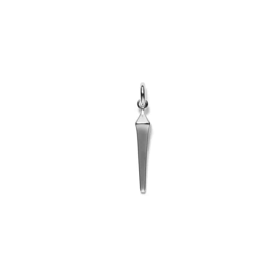 Pendant for earring<br> PEVERY ONE high polished sterling silver (round)