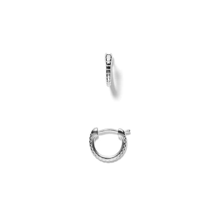 Earring<br> EILEEN ONE high polished sterling silver
