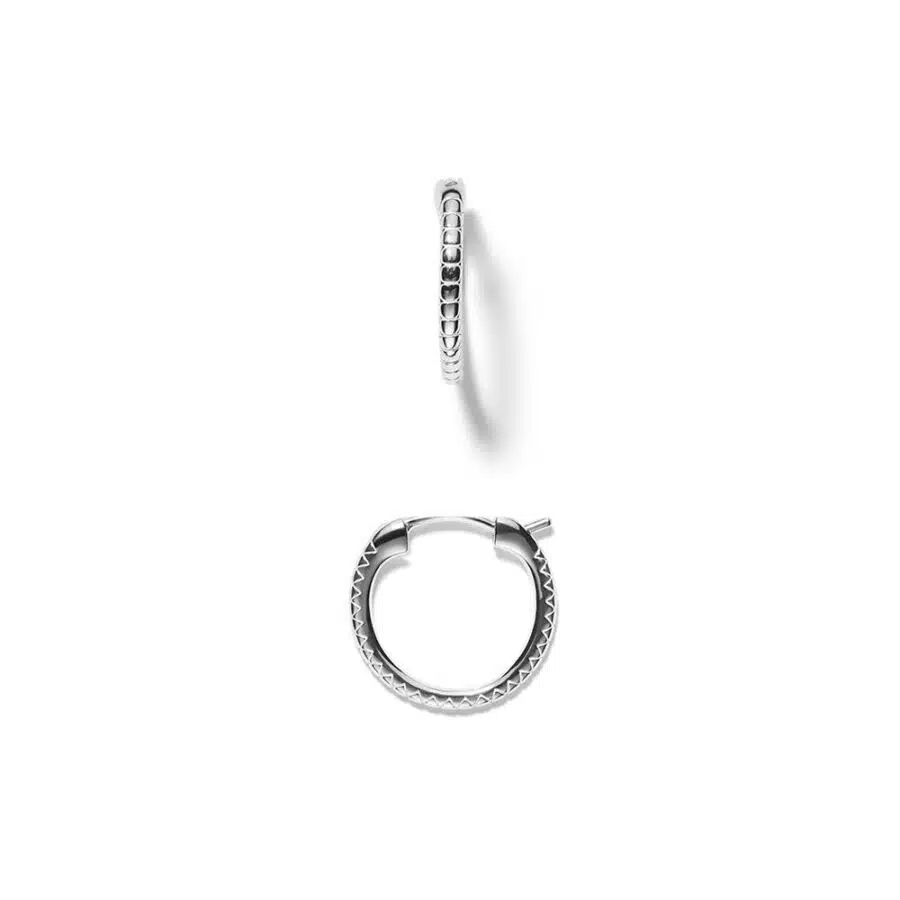 Earring<br> EILEEN TWO high polished sterling silver