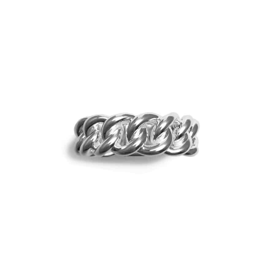 Ring<br> RYAN ONE high polished sterling silver