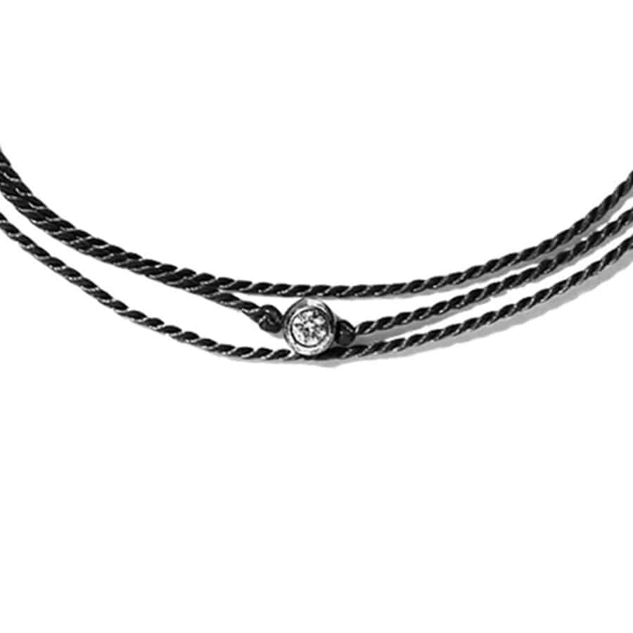 Bracelet<br> BEYARD grey sterling silver (black)