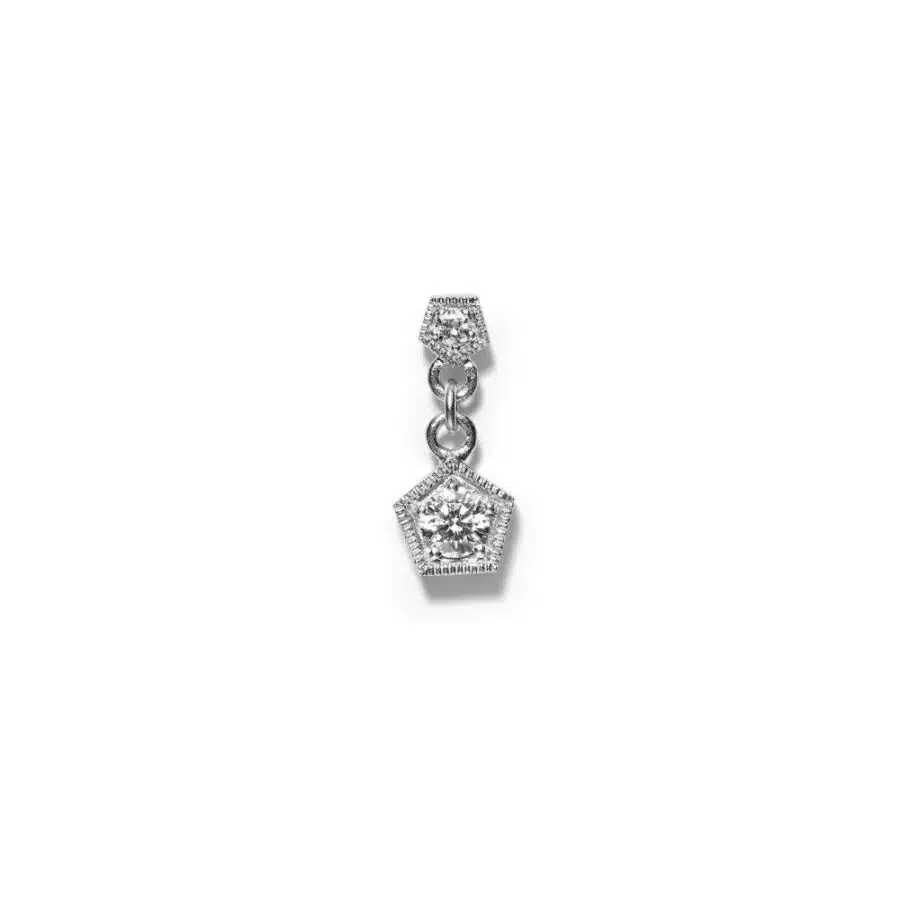 Earring<br> ELDRIDGE 02+10 TRP white gold diamond