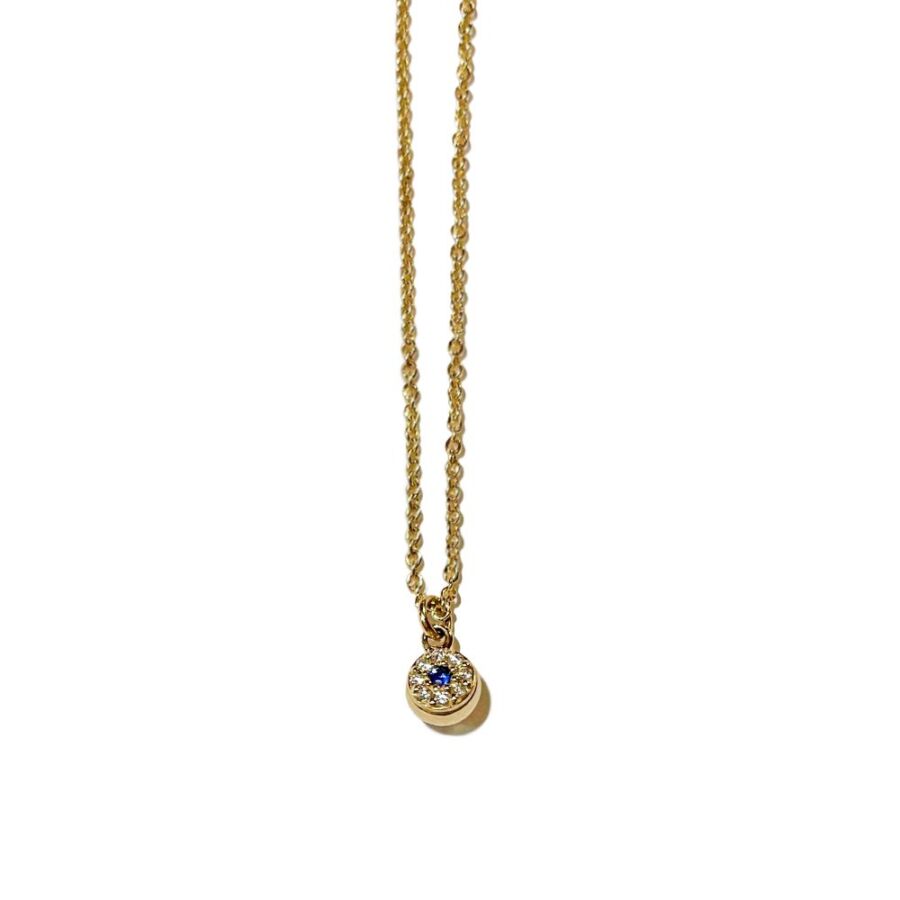 Necklace<br> NOMA gold diamond sapphire
