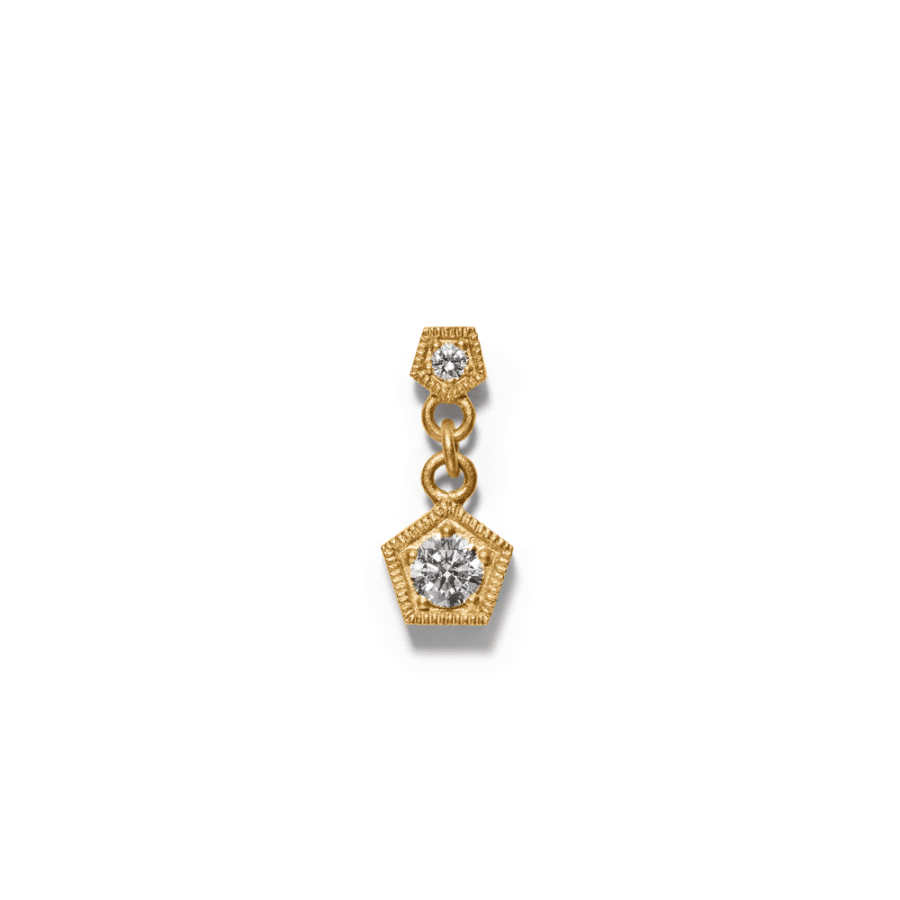 Earring<br> ELDRIDGE 02+10 TRP gold diamond
