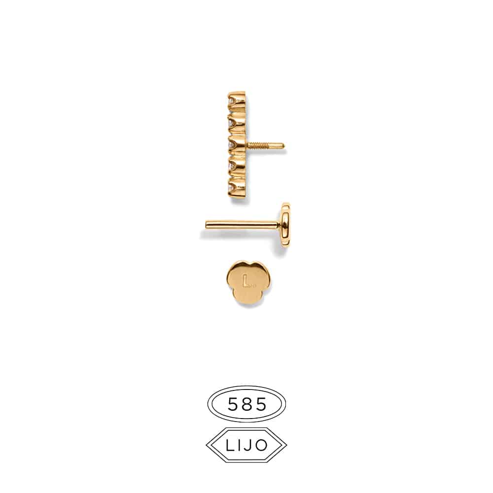L. Expa 5 piercing earring sideview
