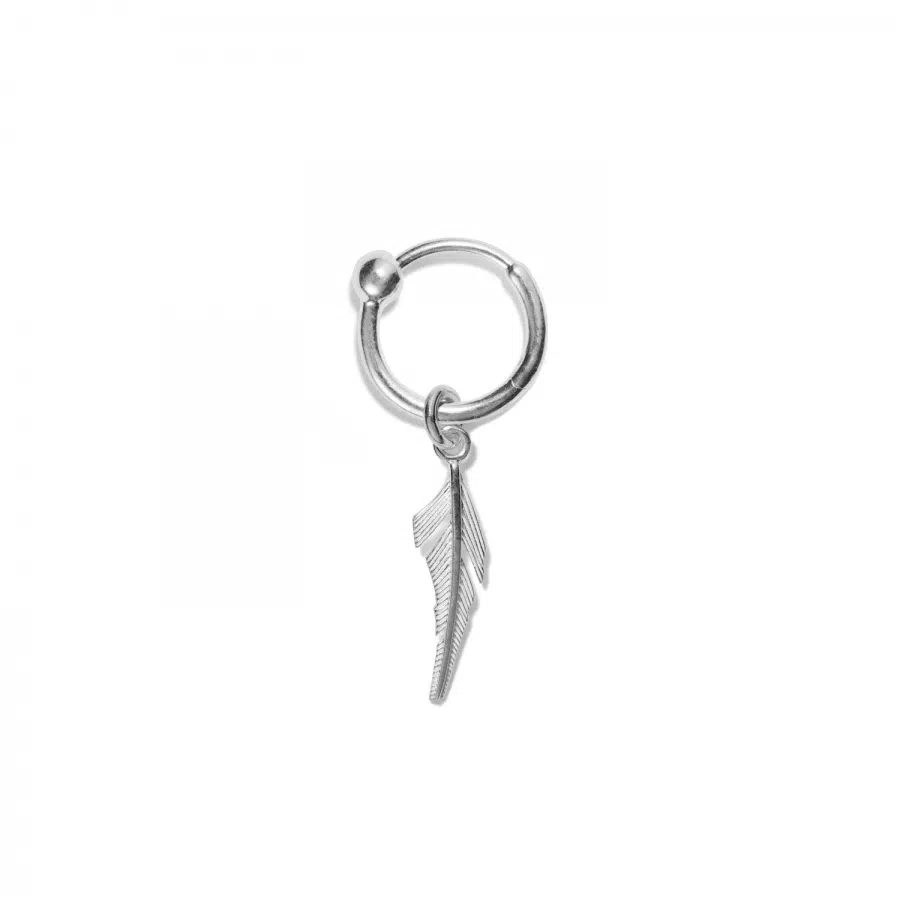 Pendant<br> PAFF high polished sterling silver (round medium eyelet)