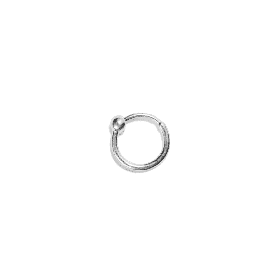 Earring<br> ELLA ONE high polished sterling silver