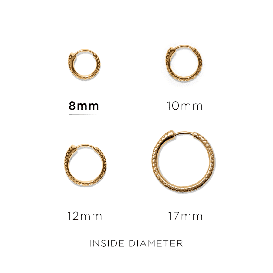 Earring<br> ELOVE ONE high polished gold