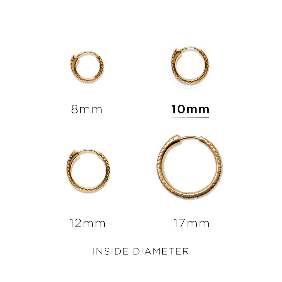 Earring<br> ELOVE TWO high polished gold