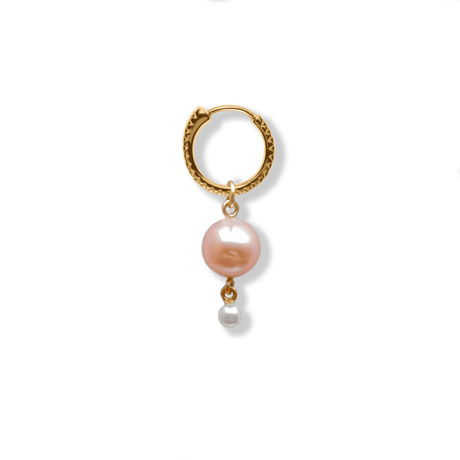 PENDANT TWO PEARL pink pearl pendant for earrings