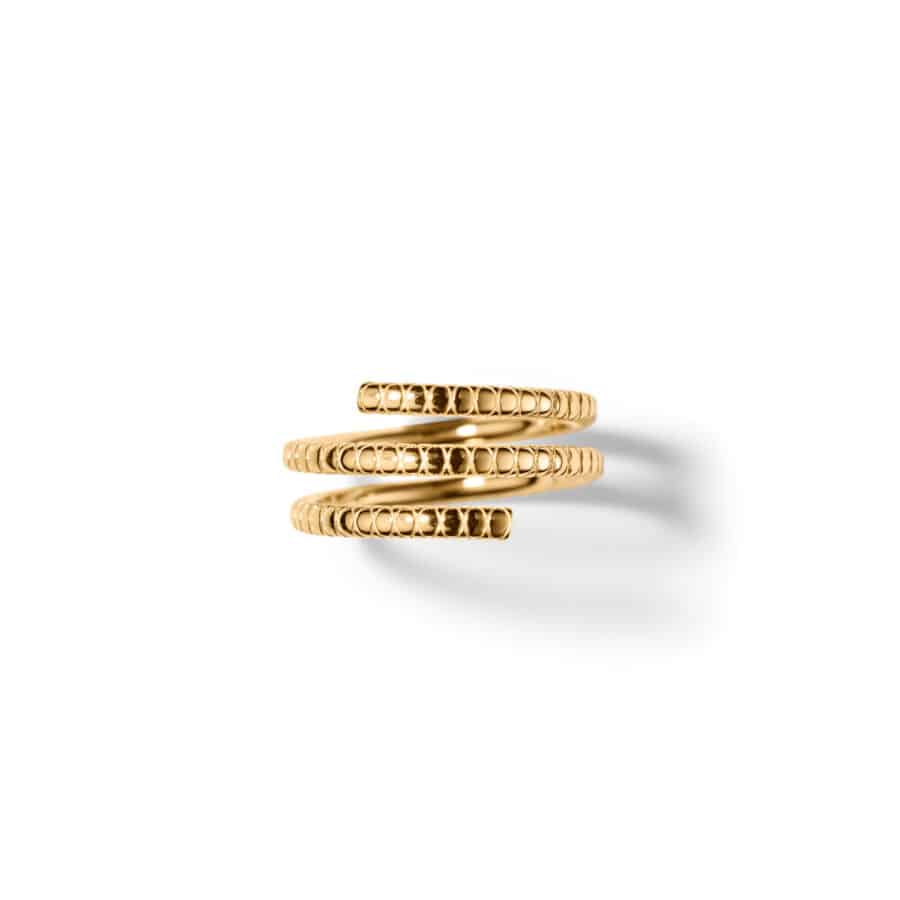Ring<br> REILEEN DOUBLE high polished gold