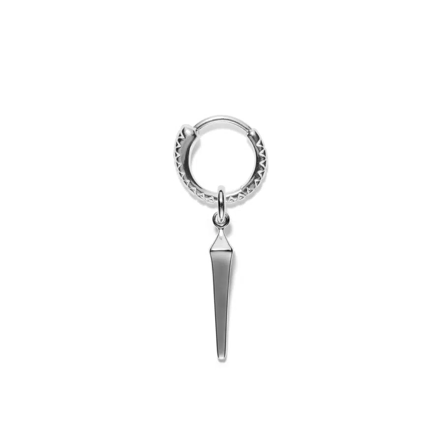 Pendant<br> PEVERY ONE high polished sterling silver (round medium eyelet)