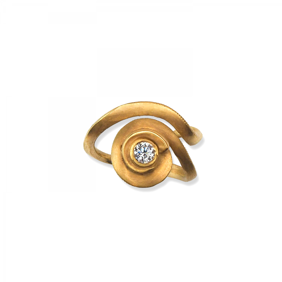 Ring<br> RICILY ONE gold diamond