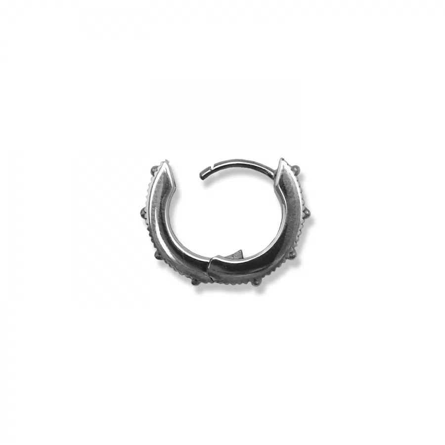 Earring<br> ERAGAINS ONE antique sterling silver