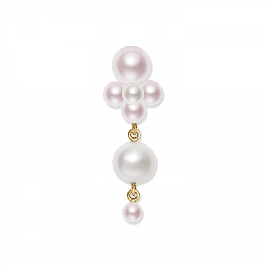 Earring<br> ESLIN gold pink/white pearl