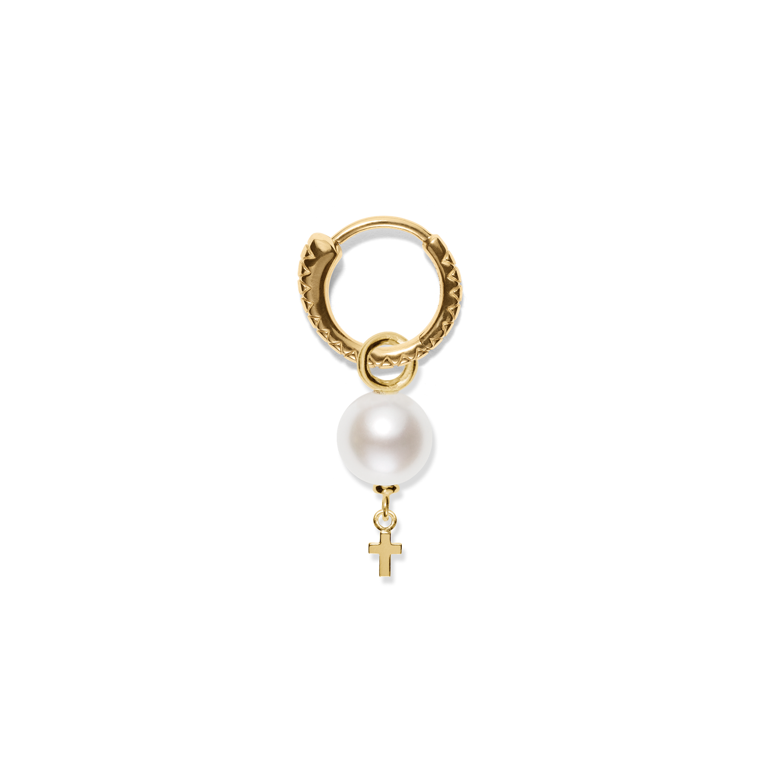Pendant PALORI PEARL DANGLY gold (round large eyelet) • Line&Jo