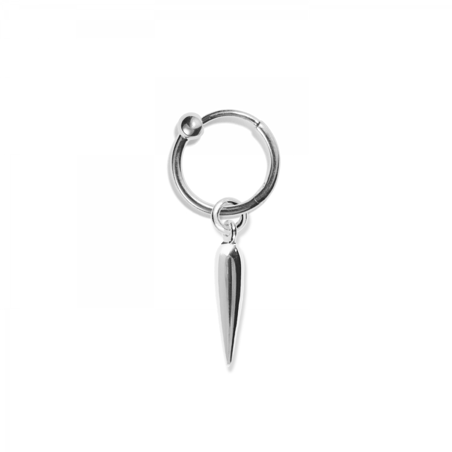 Pendant<br> PENDUL TWO high polished sterling silver (round medium eyelet)